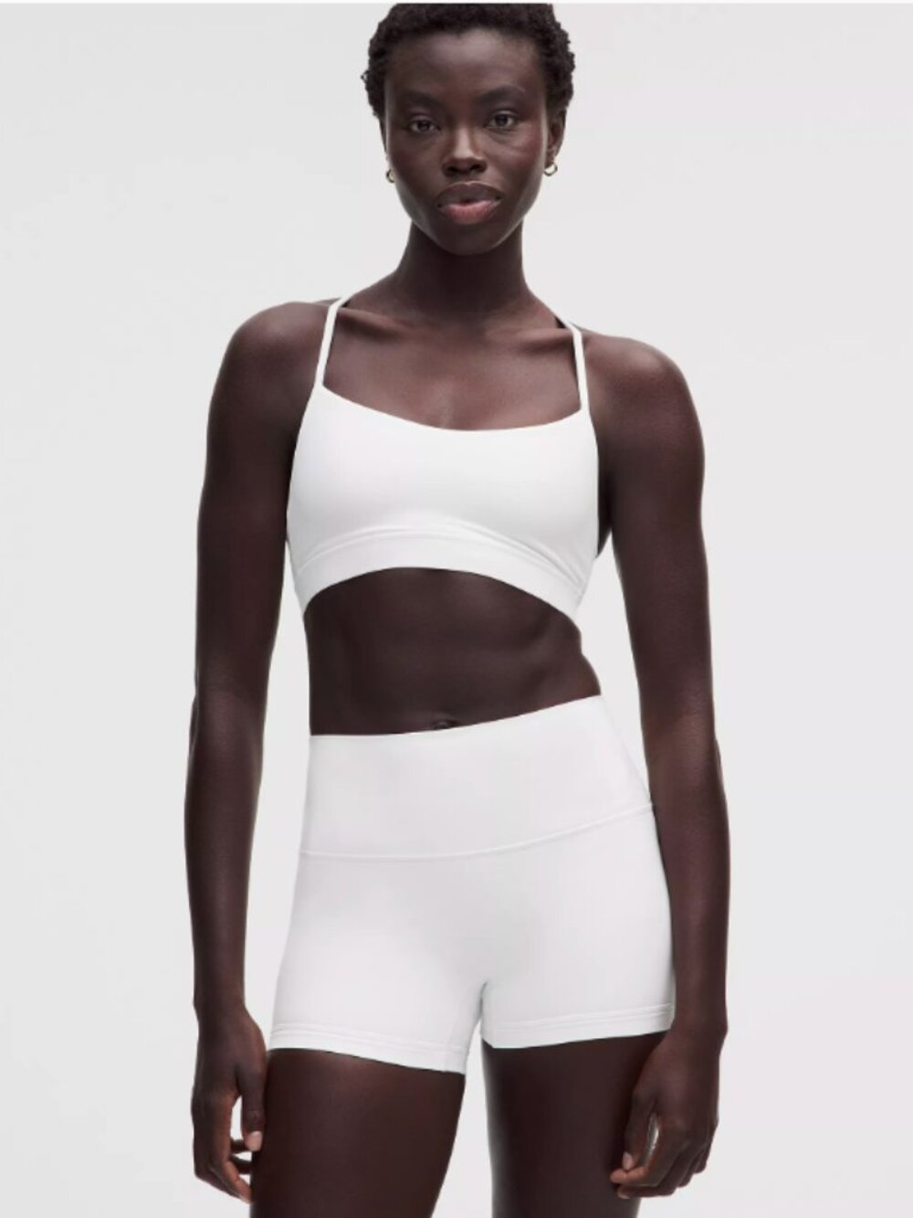 LULULEMON Flow Y Bra Nulu Light Support, A–C Cups | WHITE SIZE 10